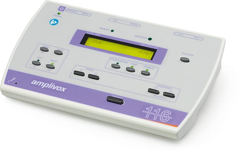Audiometru de triaj Amplivox (screening) manual - 116 cu posibilitate alimentare cu baterii
