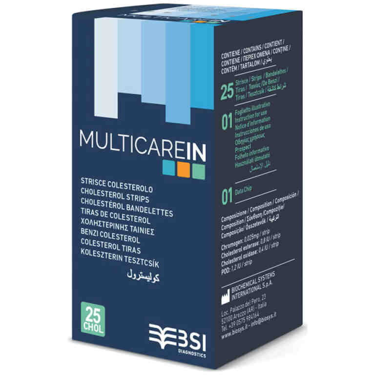 Teste colesterol MULTICARE In 25