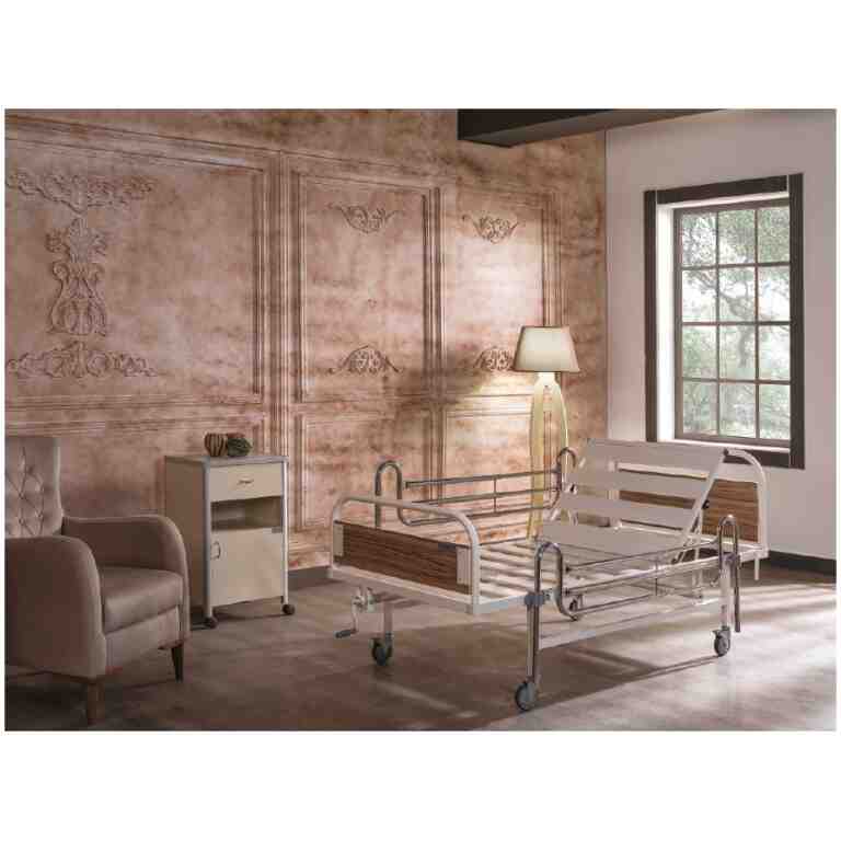 Pat spital cu actionare manuala si saltea TM 4013