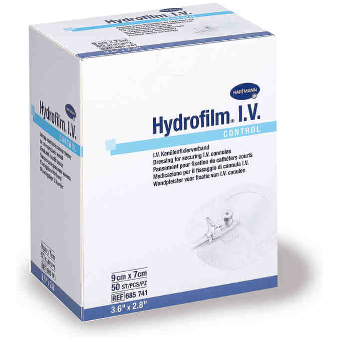 Plasture fixare branula Hydrofilm I.V. Control