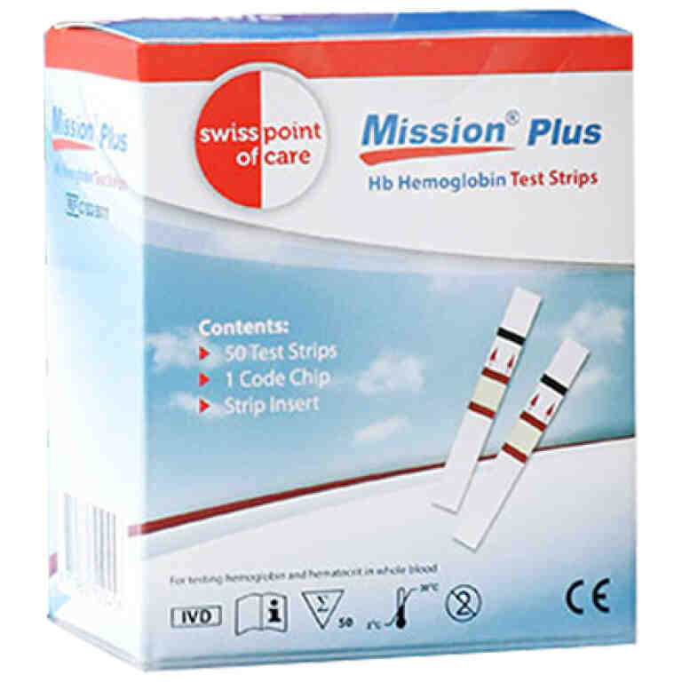 Teste hemoglobina Acon Mission HB Plus
