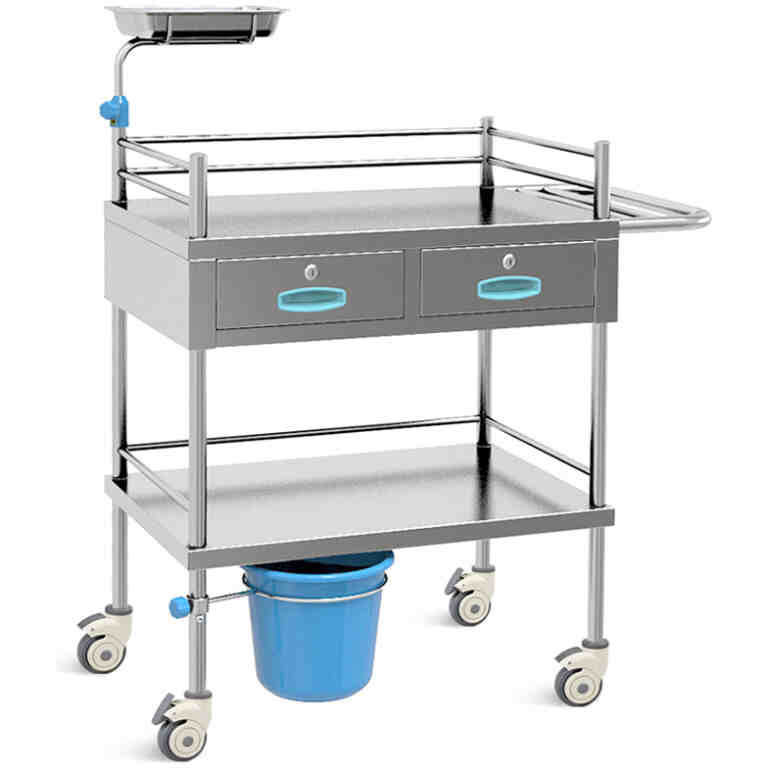 Masa instrumentar inox cu sertare PSKH029