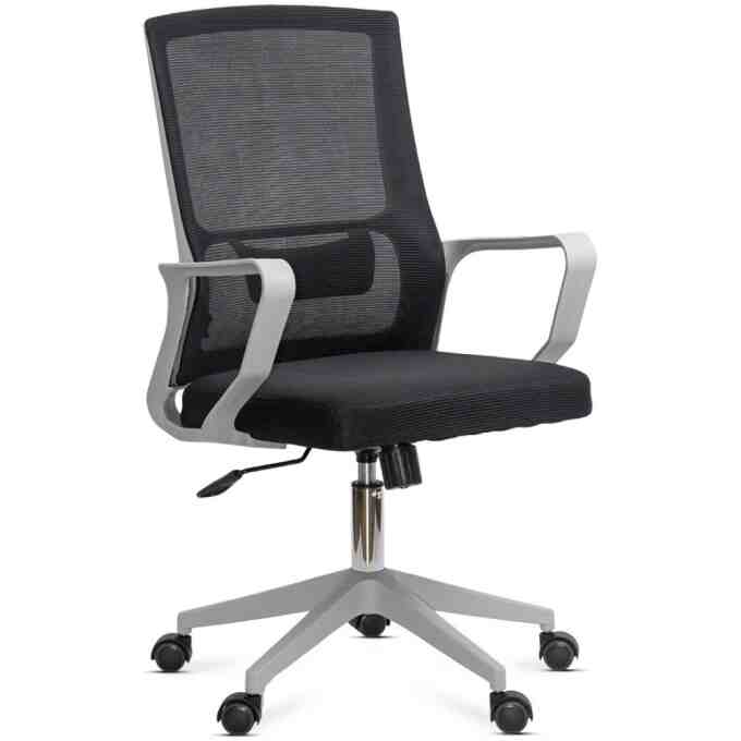 Scaun de birou din mesh negru