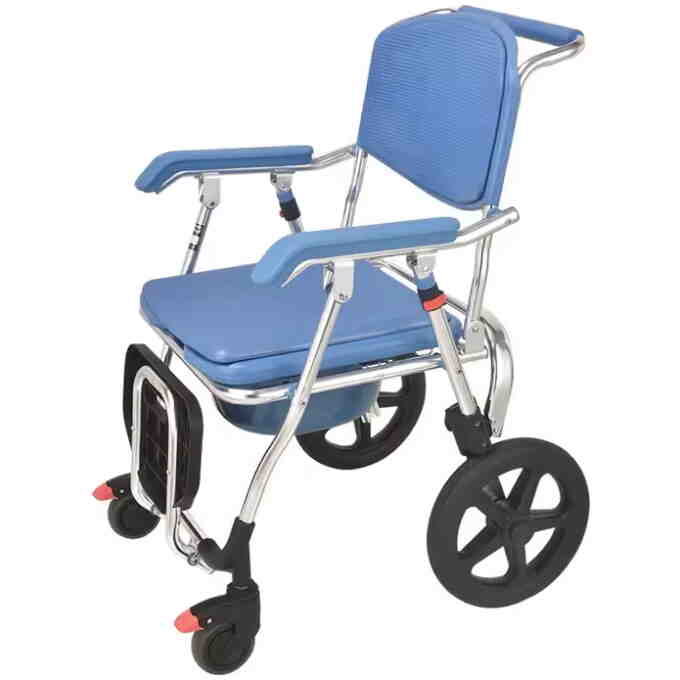 Scaun de toaleta si dus pliabil cu roti