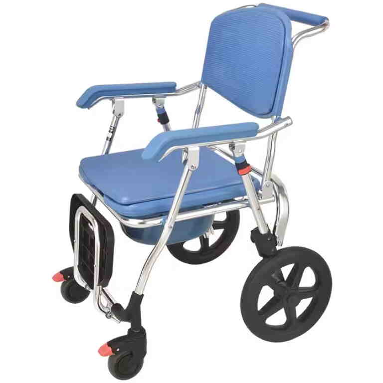 Scaun de toaleta si dus pliabil cu roti