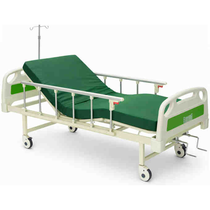 Pat spital mecanic cu 2 functii si saltea PBXB-M2