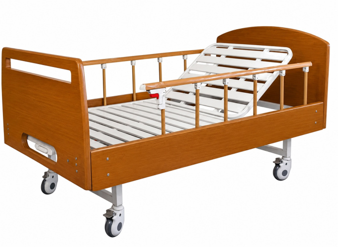 Pat mecanic medical cu 2 functii si saltea PMD-2WM